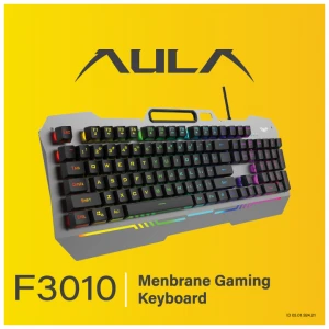 Aula F3010 Wired Black Membrane Gaming Keyboard
