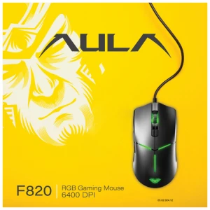 Aula F820 Wired Black Gaming Mouse