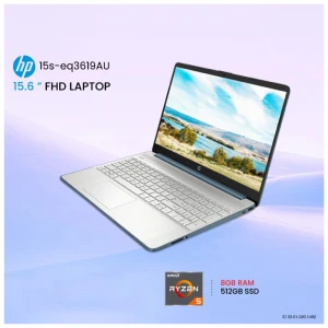 HP 15s-eq3619AU AMD Ryzen 5 5625U 8GB RAM 512GB SSD 15.6 Inch FHD Display Spruce Blue Laptop