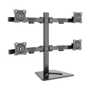 Kaloc KLC-DZ400-T 17-32 Inch Black Adjustable Multi Arm Flexi Monitor Desktop Mount Stand