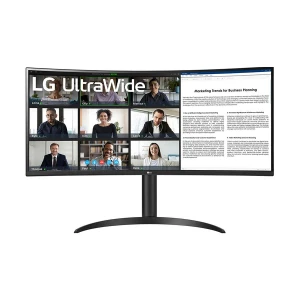 LG UltraWide 34WR55QK-B 34 Inch 3K UWQHD Display Dual HDMI, DP, USB-C Curved Professional Monitor