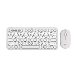 Logitech Pebble 2 Tonal White Bluetooth Keyboard & Mouse Combo #920-012188