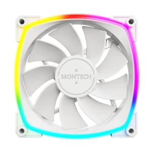 Montech RX120 PWM ARGB 120mm (1xFAN) White Casing Cooling Fan