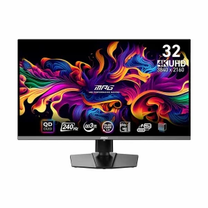 MSI MPG 321URX QD-OLED 32 Inch 4K UHD 240Hz Black Gaming Monitor