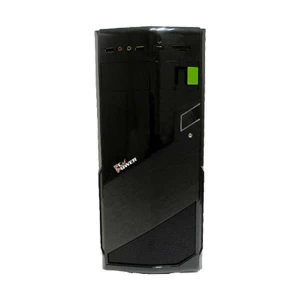 PC Power 180J Mid Tower Black Desktop Casing with Standard PSU (Dual USB 3.0)