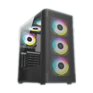 PC Power DX Mesh Mid Tower Black ATX Gaming Desktop Casing #PP-GS2410 BK