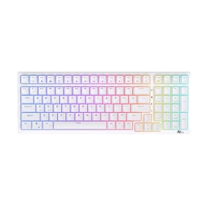 Royal Kludge RK 98 Tri Mode RGB Hot Swap (Brown Switch) White Mechanical Gaming Keyboard