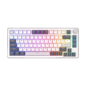 Royal Kludge RK H81 Tri Mode RGB Hot Swap (Brown Switch) White Night Mechanical Gaming Keyboard