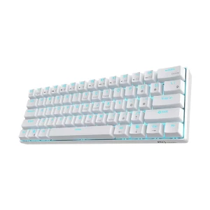 Royal Kludge RK61 Tri Mode RGB Hot Swap (Blue Switch) White Mechanical Gaming Keyboard
