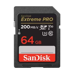Sandisk Extreme Pro 64GB SDHC/SDXC UHS-I U3 Class 10 V30 Memory Card #SDSDXXU-064G-GN4IN