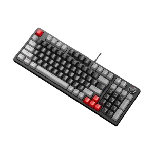 T-wolf T50 RGB Wired (Blue Switch) Black & Gray Mechanical Gaming Keyboard