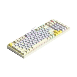 T-wolf T50 RGB Wired (Blue Switch) Gray & White Mechanical Gaming Keyboard