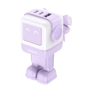 Ugreen Nexode RG CD361 (35291) 65W GaN USB & Dual USB-C Purple Charger / Charging Adapter #35291 (EU)