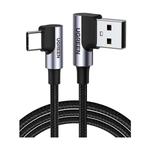 Ugreen US176 (20857) USB Male to Type-C Male, 2 Meter, Space Gray Charging & Data Cable #20857