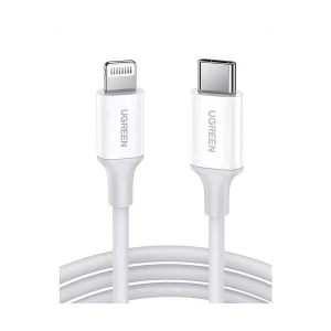 Ugreen 10493 USB Type-C Male to Lightning 1 Meter White Cable # 10493