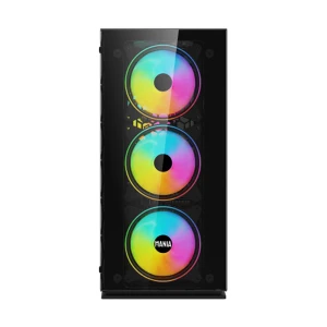 Value Top MANIA M3 ATX Mid Tower Black (Tempered Glass) Gaming Casing