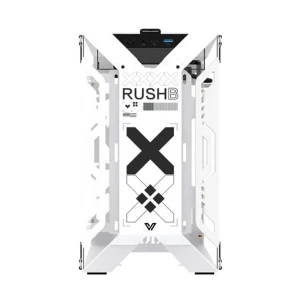 Value Top Mloong Series X-ERA Print Stream Mini Tower (Tempered Glass Window) White Open-Frame Gaming Desktop Casing