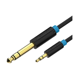Vention BABBI 6.5mm Male to 3.5mm Male, 3 Meter, Black Audio Cable #BABBI