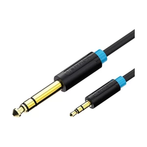 Vention BABBJ 6.5mm Male to 3.5mm Male, 5 Meter, Black Audio Cable #BABBJ