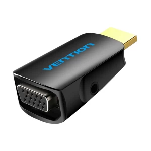 Vention AIDB0 HDMI Male to VGA & 3.5mm Female, Black Converter # AIDB0