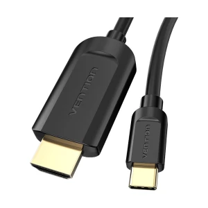 Vention USB Type-C Male to HDMI 1.4 Male 2 Meter, Black Cable # CGUBH (4K)
