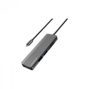 Yuanxin X-80505 Type-C Male to HDMI,USB 3.0, USB 2.0, TF & SD Female Black Converter # X-80505