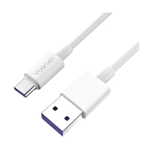 Yuanxin X-KC801 USB Male to Type-C Male, 1 Meter, White Data & Charging Cable #X-KC801