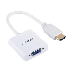 Yuanxin YHV-011 HDMI Male to VGA Female White Converter # YHV-011