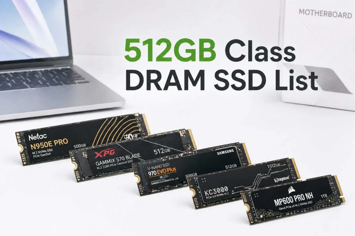 512GB Class DRAM SSD কিনতে চাইলে যেসব মডেল আগে দেখবেন
