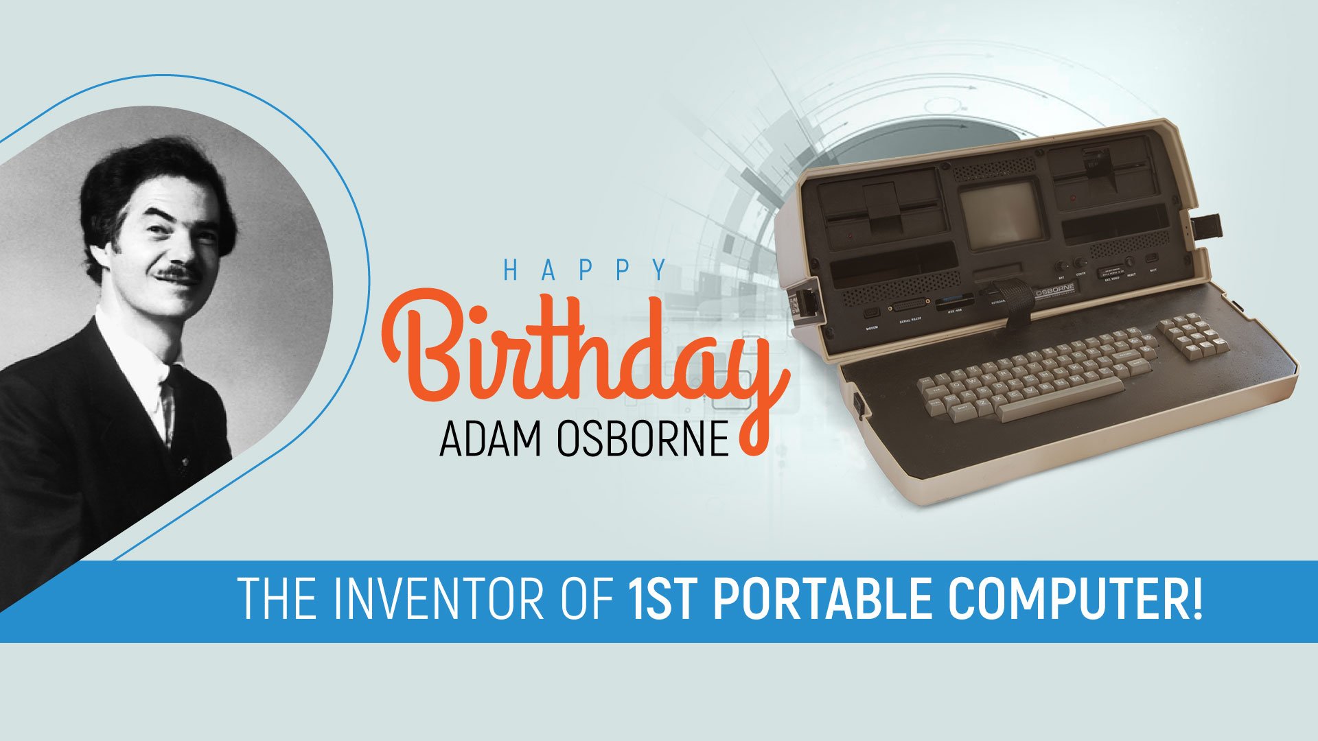 Contributions of Adam Osborne: The inventor of first portable computer