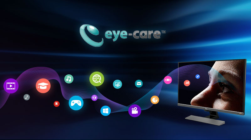 What is BenQ'sEye-Care Technology and what are benefits of it?