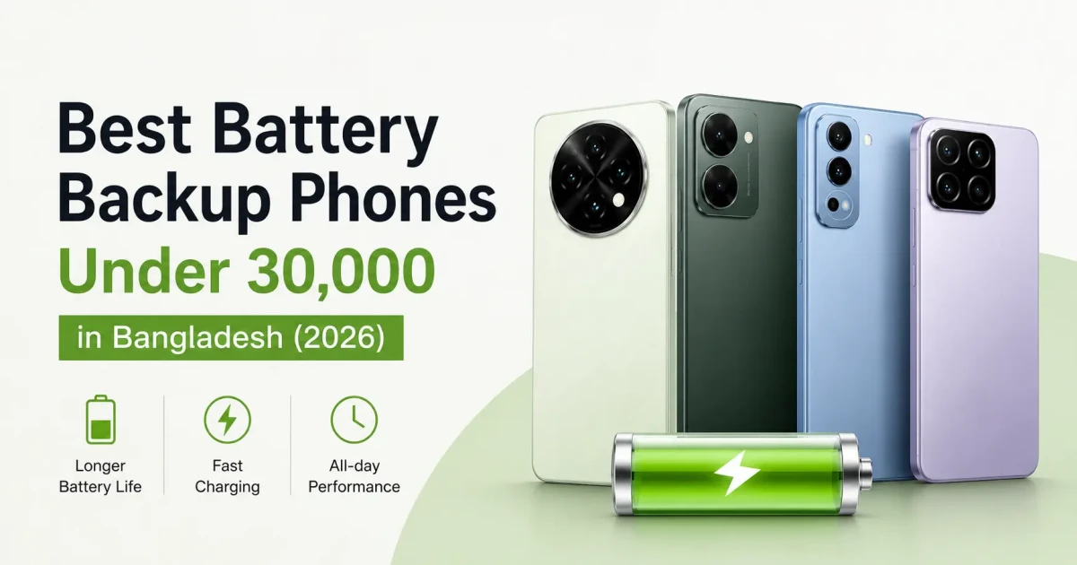 Best Battery Backup Phones Under 30,000 in Bangladesh (2026)