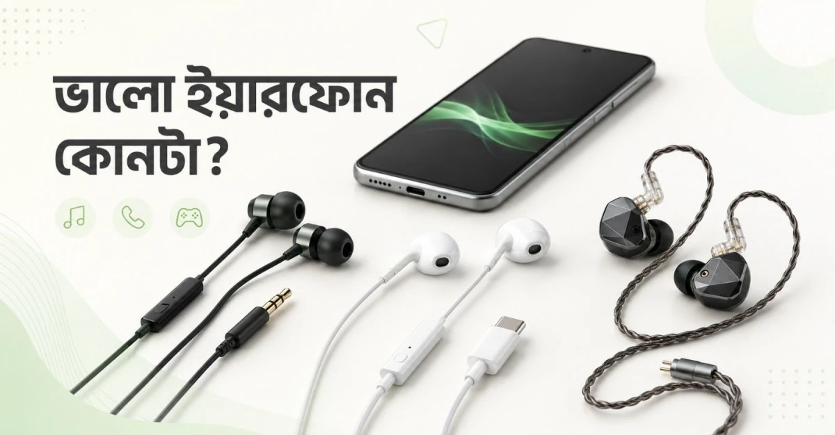 ভালো ইয়ারফোন চাইলে কোনটা নেবেন?