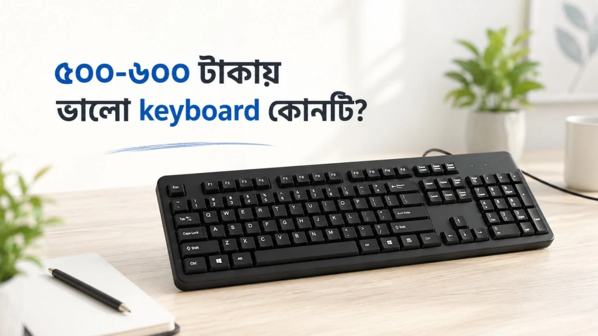 ৫০০–৬০০ টাকার মধ্যে কোন কীবোর্ড নেবেন?