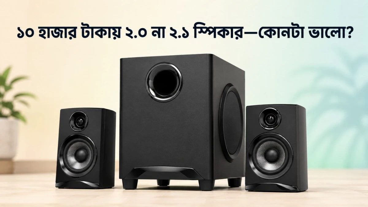 ১০ হাজারের মধ্যে ২.০ নাকি ২.১ স্পিকার?