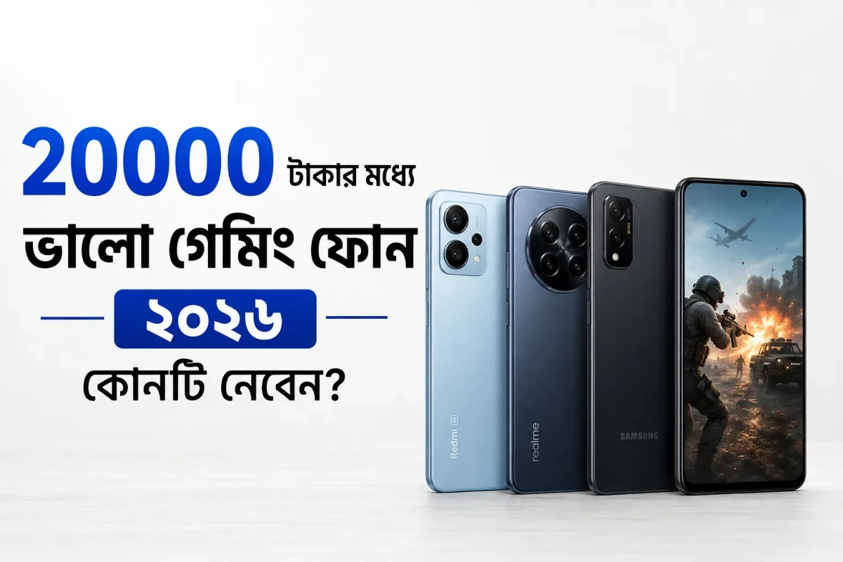২০০০০ টাকার মধ্যে ভালো গেমিং ফোন ২০২৬: কোনটি নেবেন?