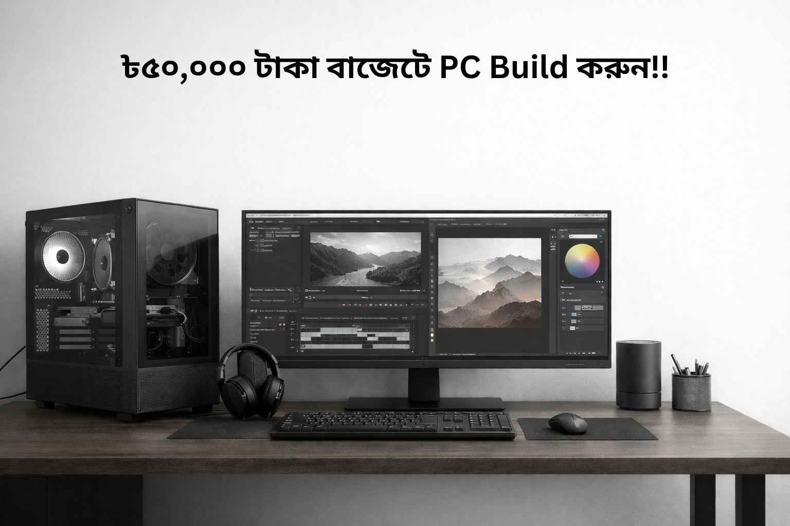 ৳৫০,০০০ বাজেটে নতুন PC Build: Video Editing ও Graphic Design-এর জন্য সেরা কোনটি?