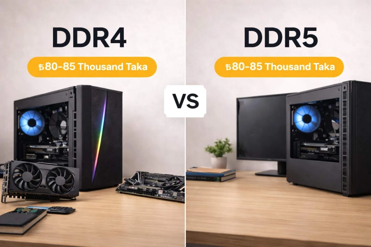 ৮০-৮৫ হাজার টাকায় GPU-সহ PC Build: DDR4 নাকি DDR5 নেওয়া উচিত ২০২৬ সালে?