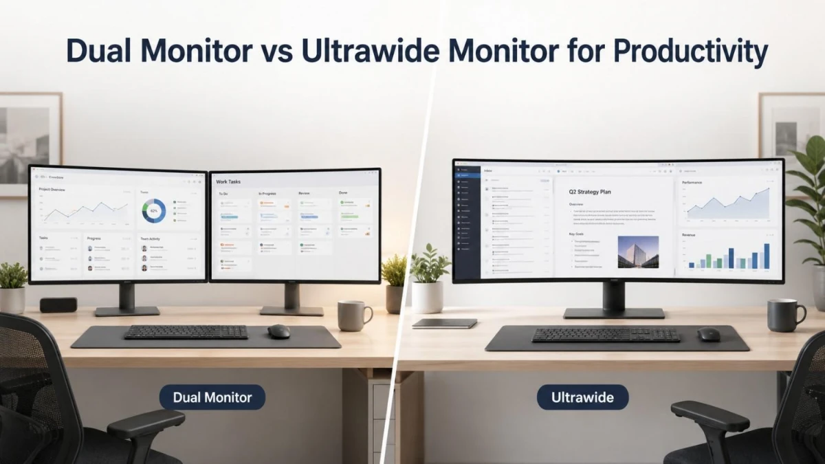 Dual Monitor vs Ultrawide Monitor for Productivity: Which Setup Is Better?