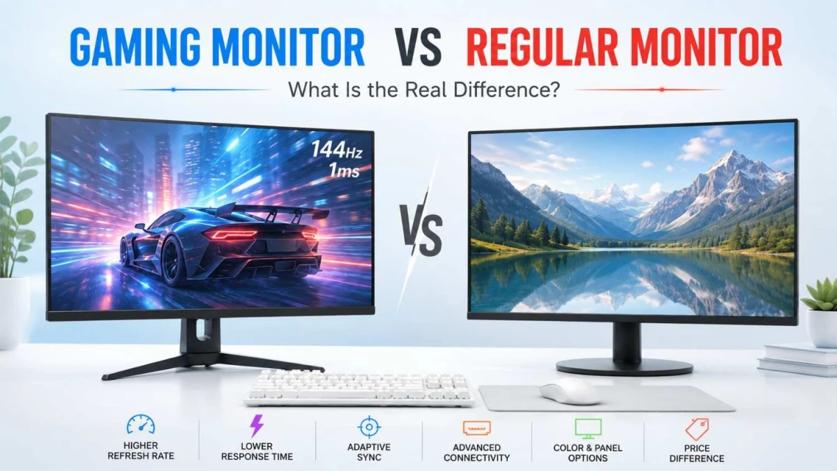 Gaming Monitor vs Regular Monitor: What Is the Real Difference?