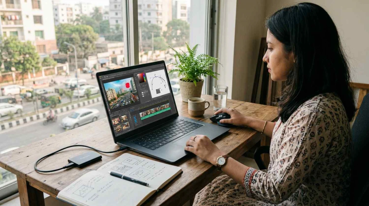 গ্রাফিক্স ডিজাইন, Photoshop-Illustrator আর light video editing-এর জন্য কোন Ryzen 5 laptop নেবেন?