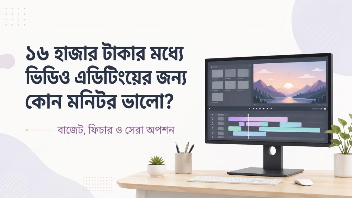 ১৬ হাজার টাকার মধ্যে ভিডিও এডিটিংয়ের জন্য কোন মনিটর ভালো?