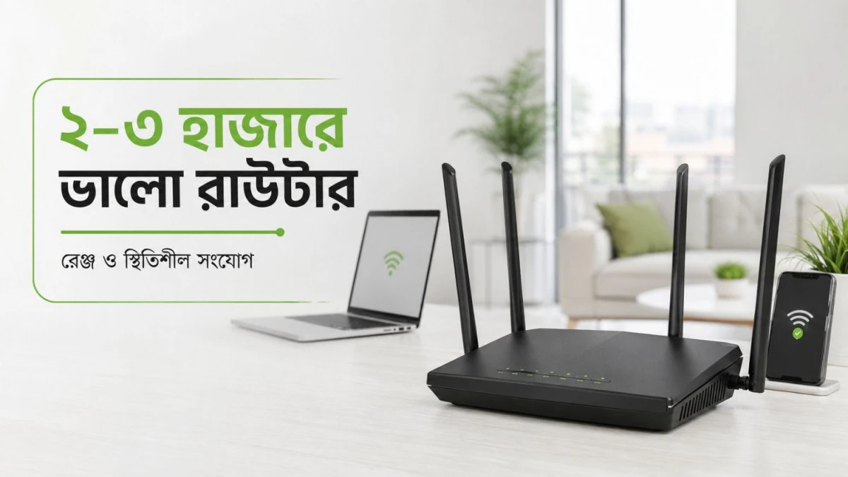 ২–৩ হাজার টাকায় স্থিতিশীল Wi-Fi ও ভালো কভারেজ: কোন রাউটার নেবেন?