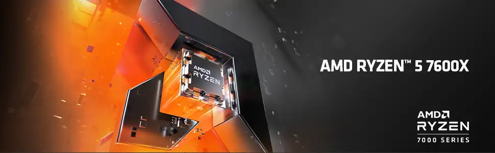 AMD Ryzen 5 7600X3D 4.1GHz-4.7GHz 6 Core 102MB Cache AM5 Socket Processor