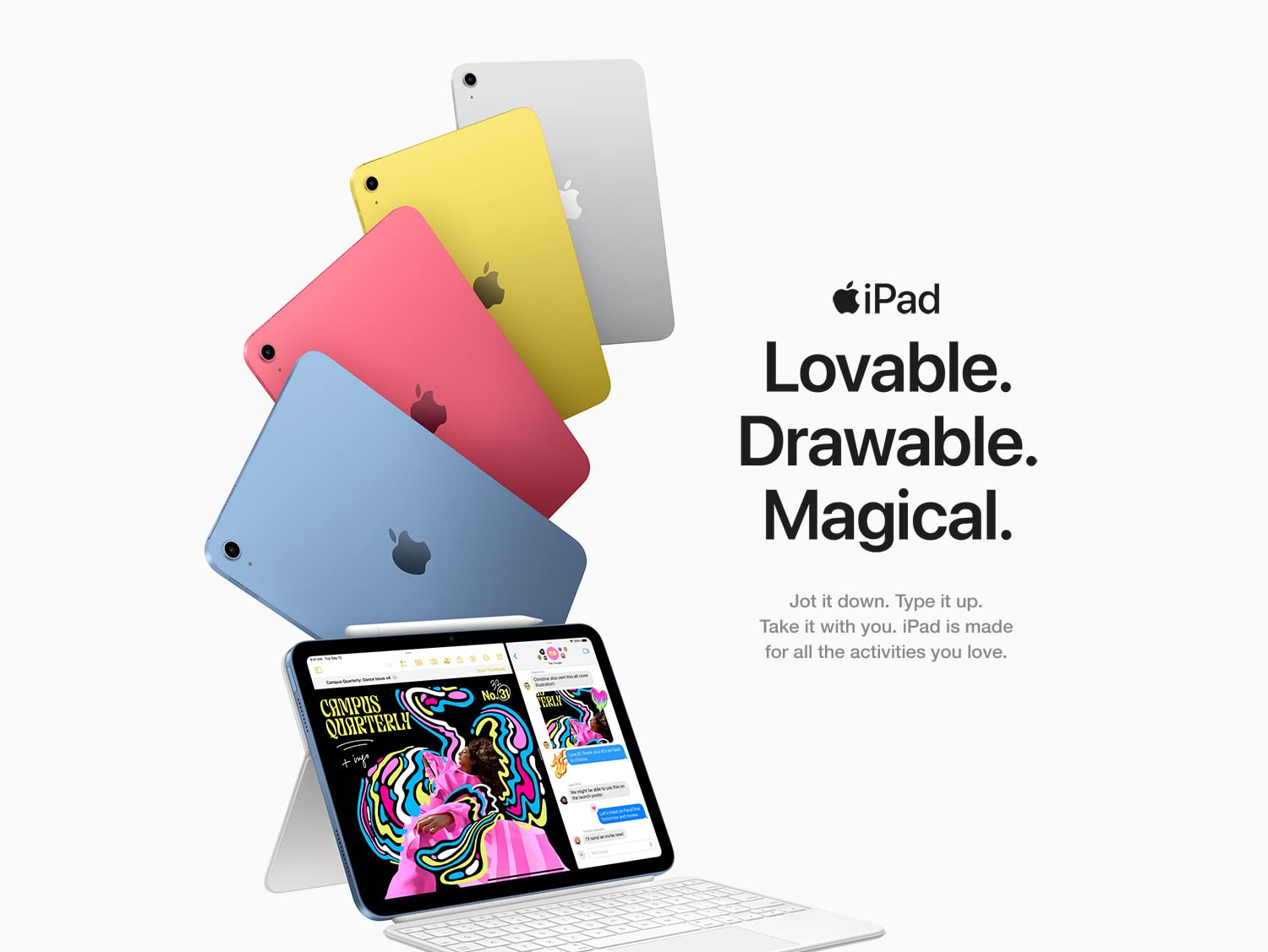 Apple iPad (2022) 10th Gen 64GB ROM 10.9 Inch Retina Display Yellow Tablet