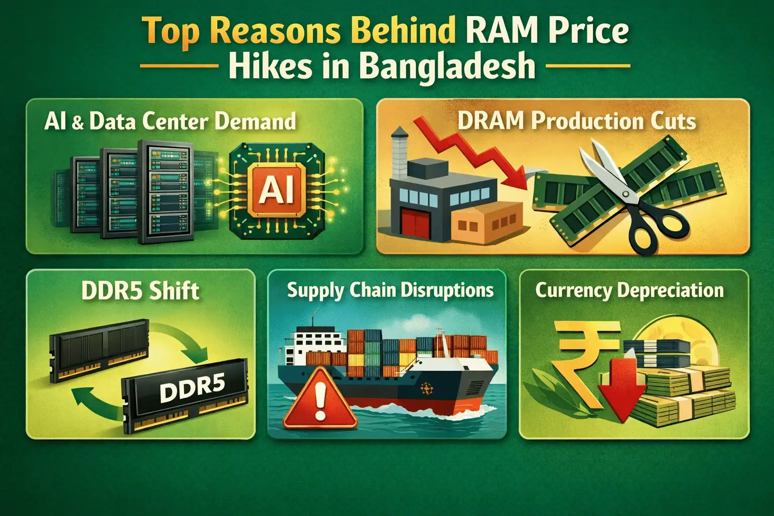 Why RAM Prices Increase in Bangladesh in 2026?