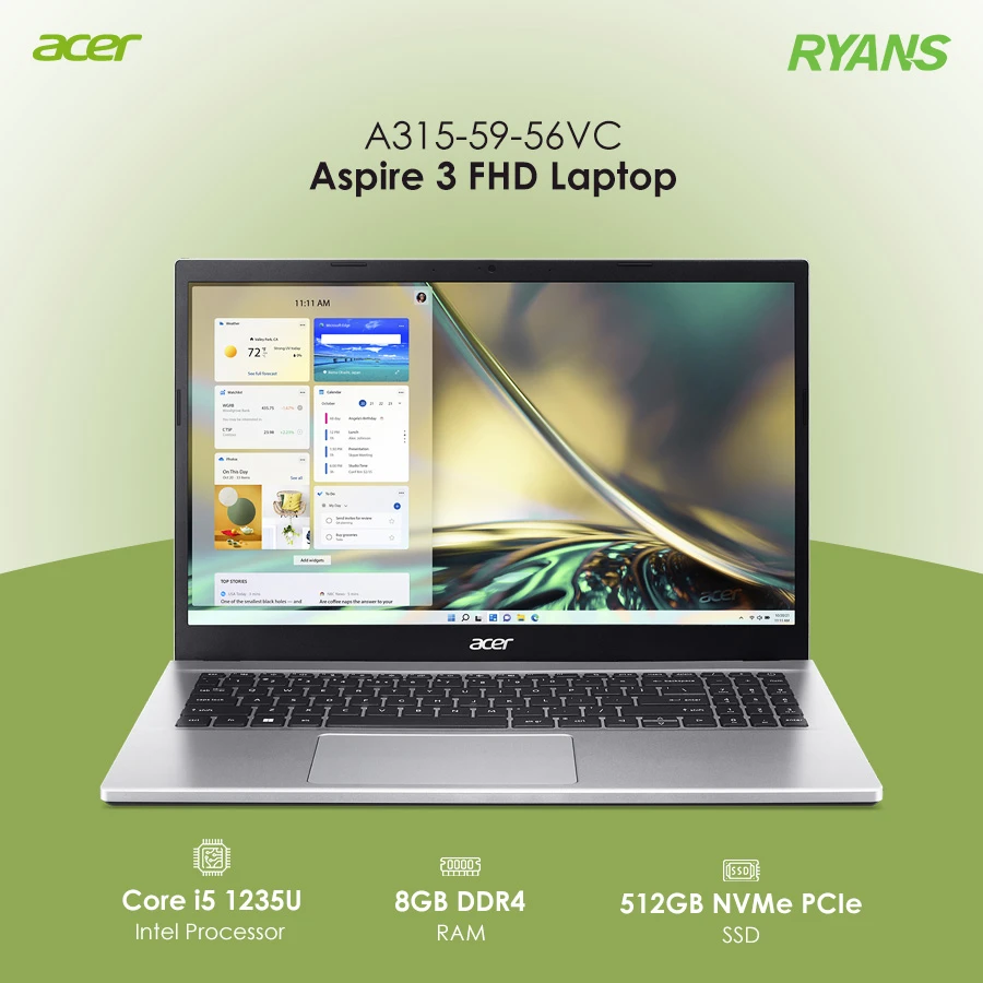 Acer Aspire 3 A315-59-56VC All Laptop specifications