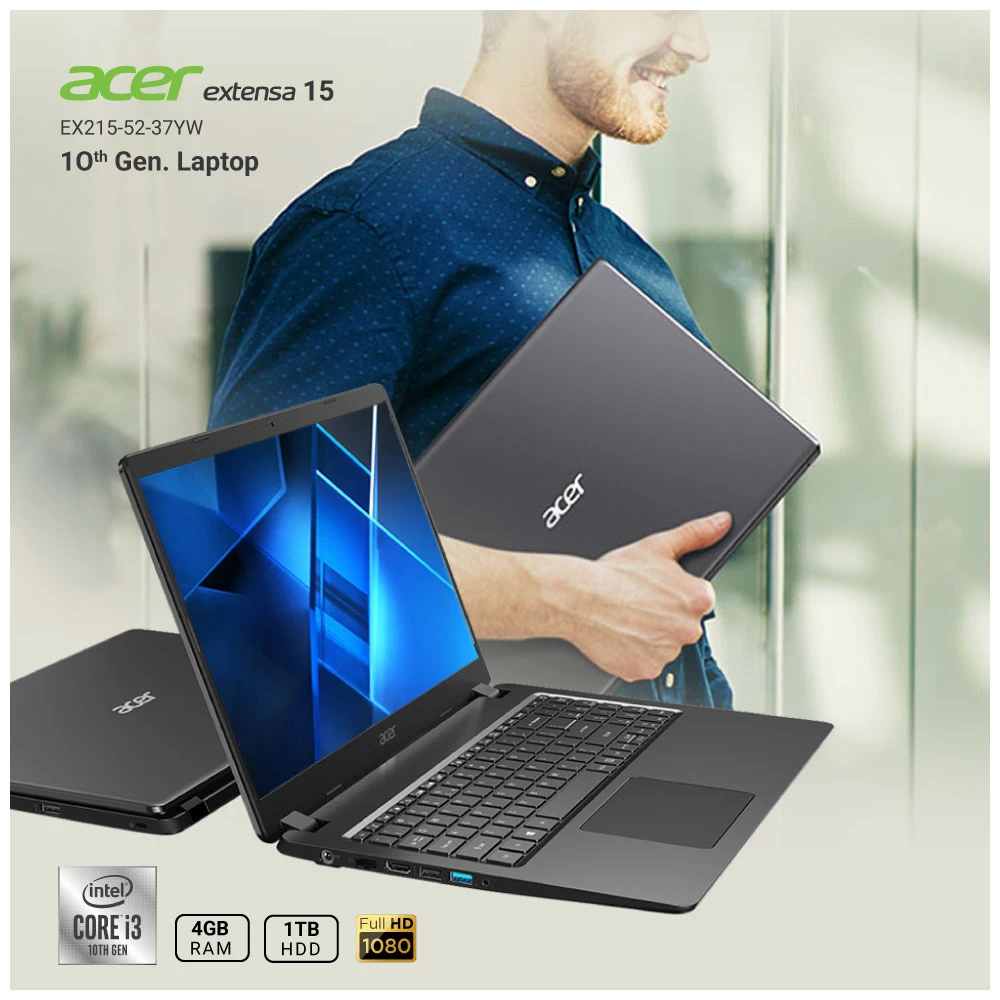 Acer Extensa 15 EX215-52-37YW All Laptop Price in BD