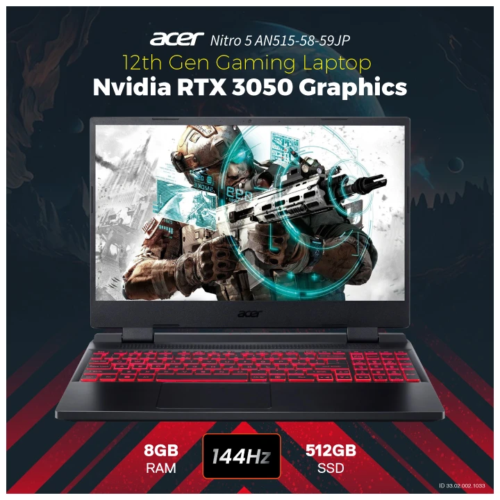 Acer Nitro 5 AN515-58-59JP All Laptop specifications