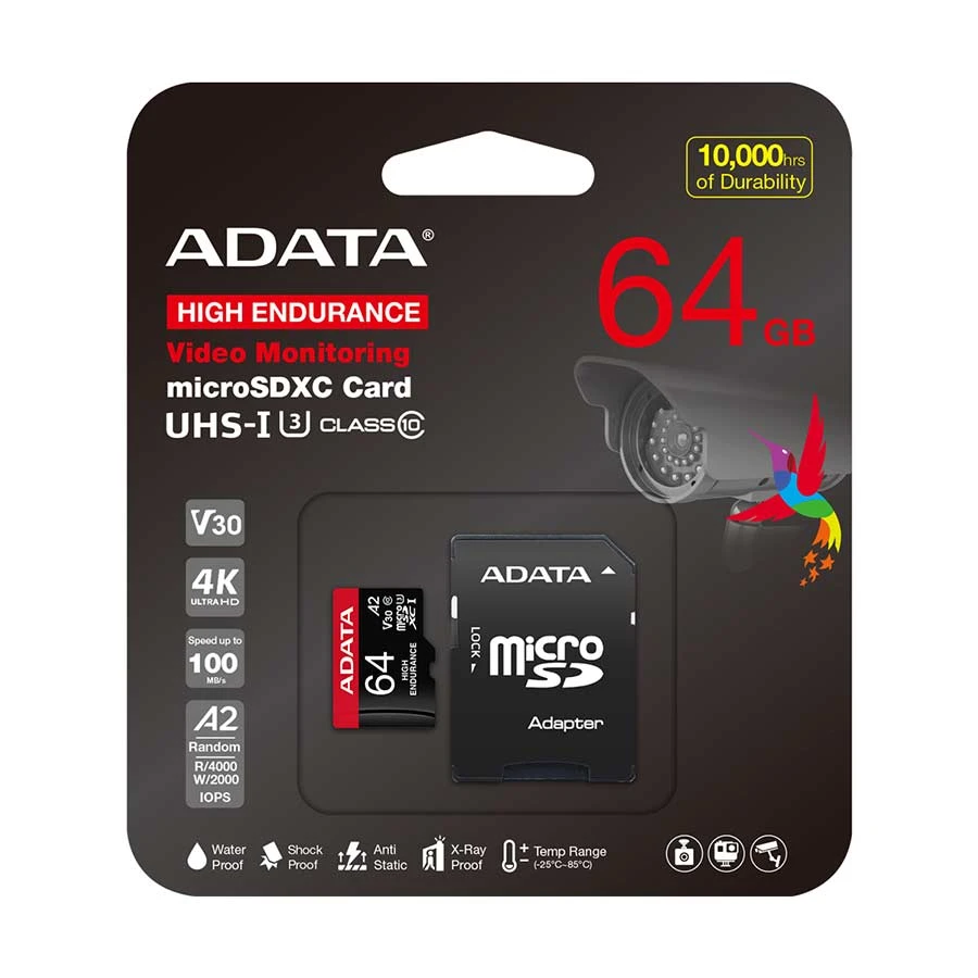 Adata High Endurance 64GB Memory Card in BD